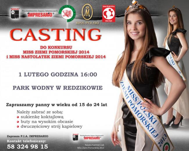 Casting do kokursu Miss Ziemi Pomorskiej 2014