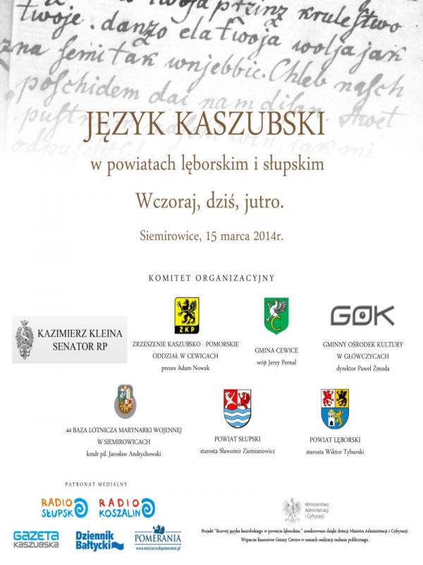 Konferencja „Język kaszubski w powiatach lęborskim i...