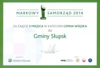 III miejsce w konkursie Markowy Samorząd 2014 r.