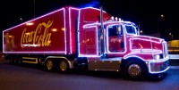 Ciężarówka Coca-Coli w Słupsku