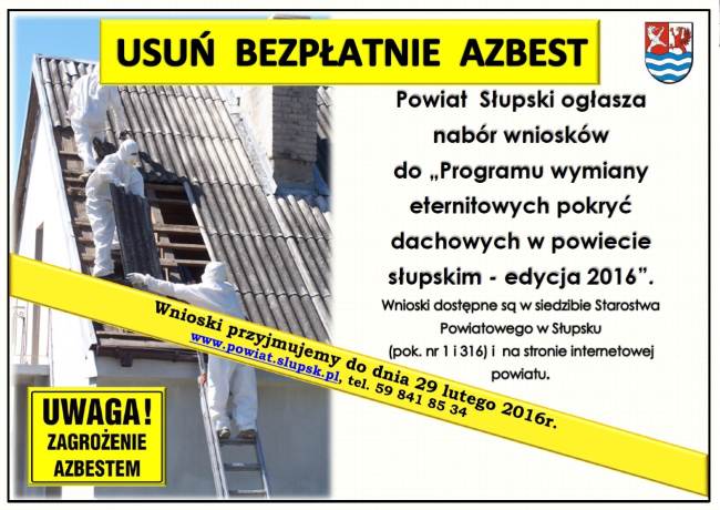 „Program wymiany eternitowych pokryć dachowych w powiecie...
