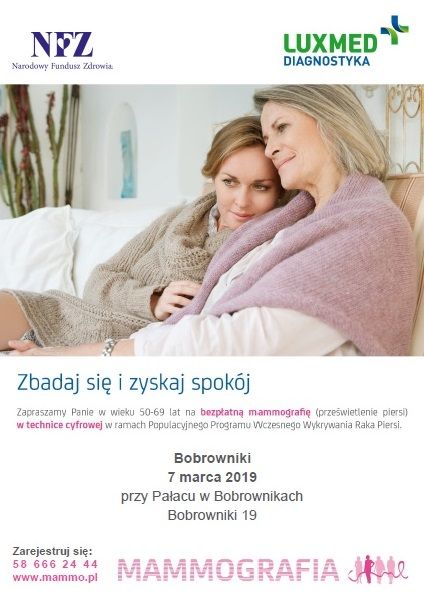 Mammografia w Bobrownikach gmina Damnica