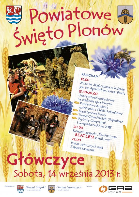 Plakat - Powiatowe Święto Plonów 2013