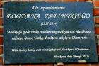 Odsłonięto tablicę upamiętniającą Bogdana Żabińskiego